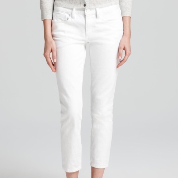 Tory Burch Denim - Tory Burch White Jeans - Alexa Cropped Skinny